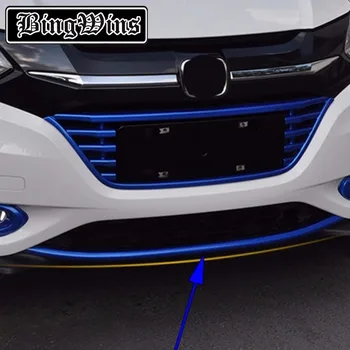 

Car-styling Front Plus Rear Body Bumper protection Trim For Honda HR-V HRV 2014 2015 2016 Bumper Cover Trim Decorative strip