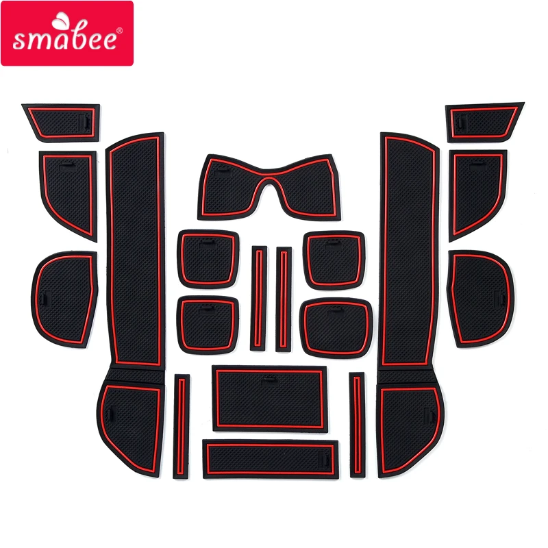 

SAMBEE Anti-Slip Gate Slot Mat For Honda Fit Jazz 2008 ~ 2013 GE6 GE7 GE8/9 2009 2010 2011 2012 Rubber Cup Holders Accessories