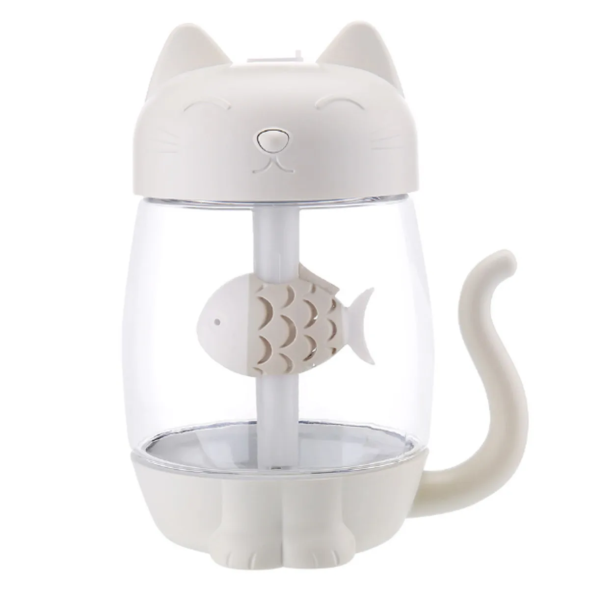 3 in 1 350ML USB Cat Air Humidifier Ultrasonic Cool-Mist Adorable Mini Humidifier With LED Light Mini USB Fan for Home office