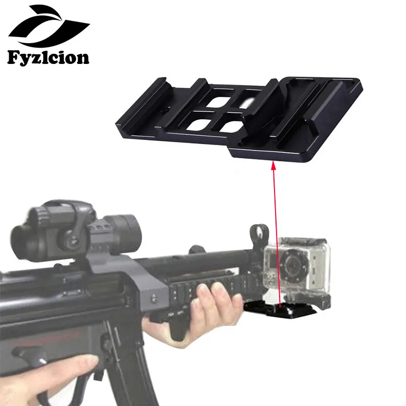Hunting Airsoft BB Guns Connective Plate Bracket Mounting Tripod