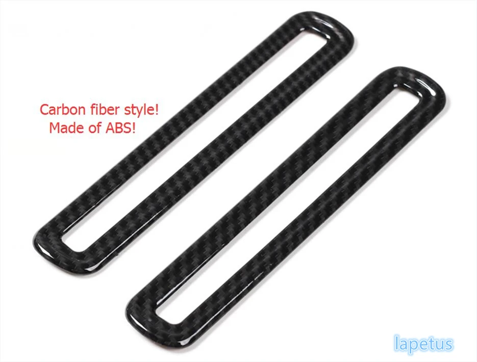 

Lapetus Door Air Conditioning AC Outlet Vent Cover Trim Carbon Fiber Style Fit For Ford Mustang 2015 2016 2017 2018 2019 ABS