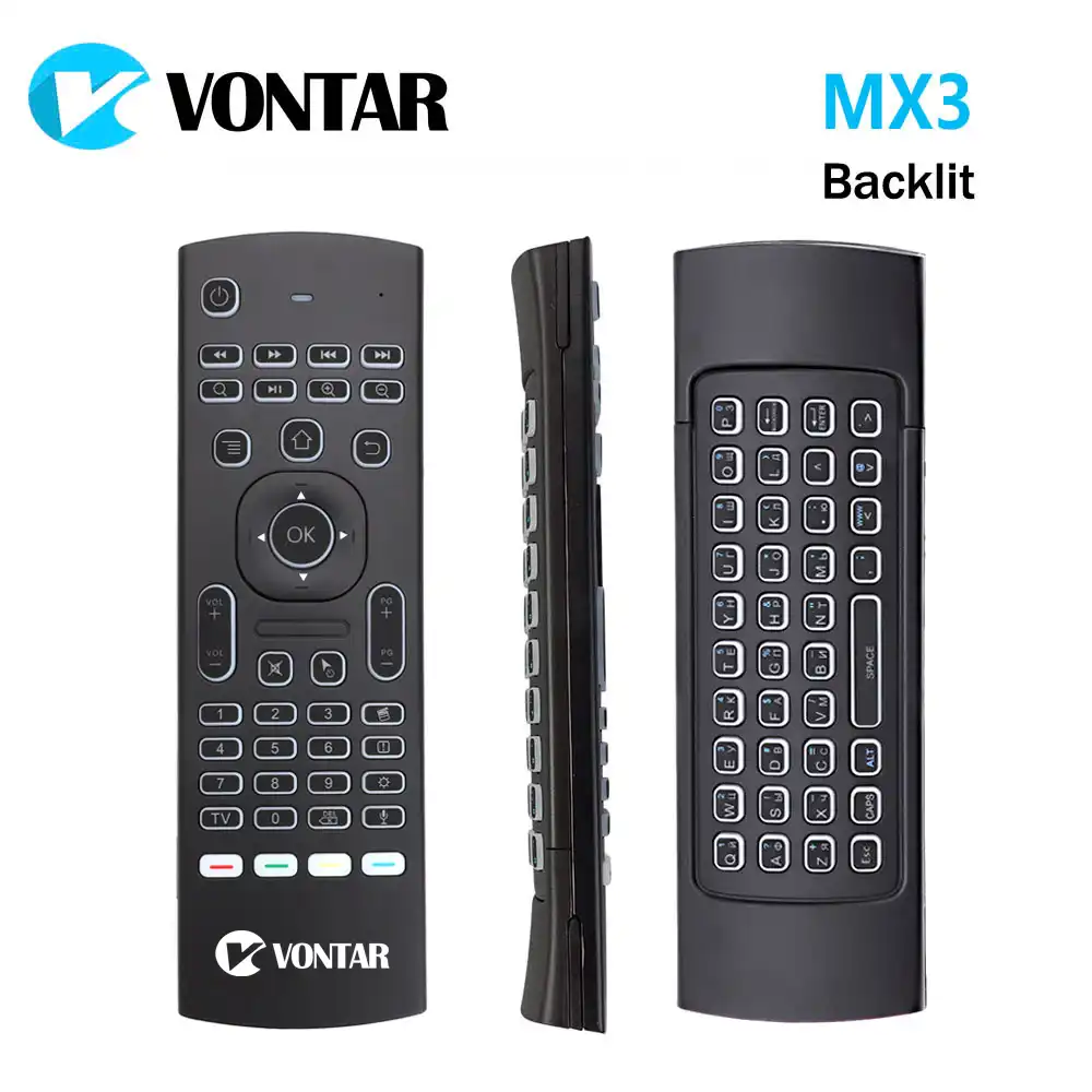 MX3 Pro Backlit Mini keyboard Air Mouse Remote Control for Android Tv box