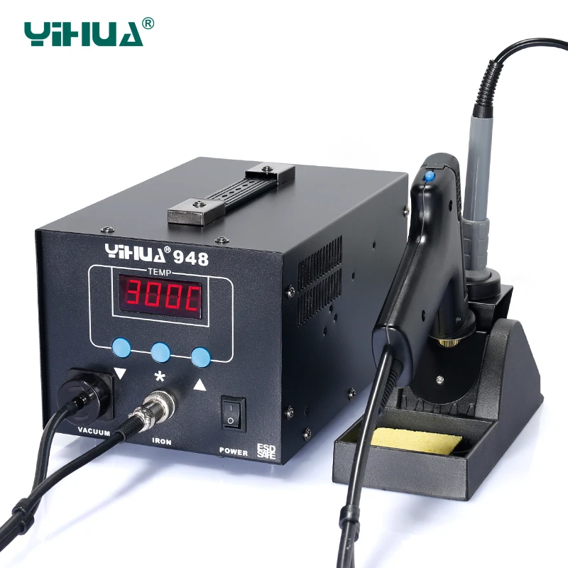 Паяльная станция YIHUA 948 220 В 110 цифровой SMD высокое качество всасывающий оловянный
