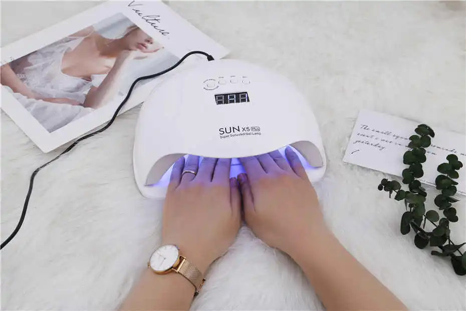 54W SUN X5 Plus UV LED Lamp Nail Dryer LCD Display 36 LED Dryer Nail Lamp for Curing Gel Polish Auto Sensing Lamp For Nails Tool