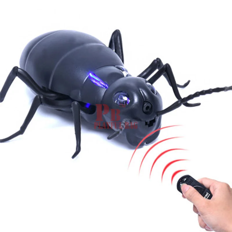 

pb playful bag Funny Simulation Infrared RC Remote Control Scary Creepy Insect The ants Toys Halloween /Christmas Gift For Child