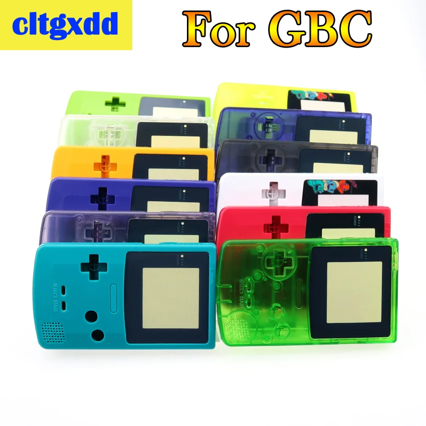 cltgxdd Full Housing Shell Cover For Nintendo GameBoy Color GBC Repair Part Housing Shell Pack Game Machine Shell Accessories