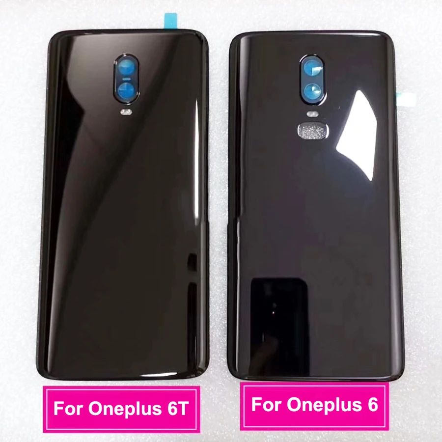 Для Oneplus 6 6 T, стеклянная крышка для батареи, задняя крышка для смартфона, запасная часть для one plus 6 1+ 6 6T