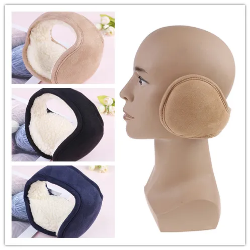 Women Men Warm Plush Earflap Foldable Adjustable Ear Muffs Ear Cover Winter Earmuffs Back Wear Ear Warmers