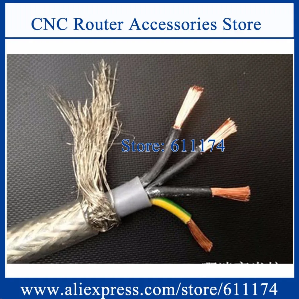 30 meter High quality 1.5^mm2 4 core Shielded Cable for spindle