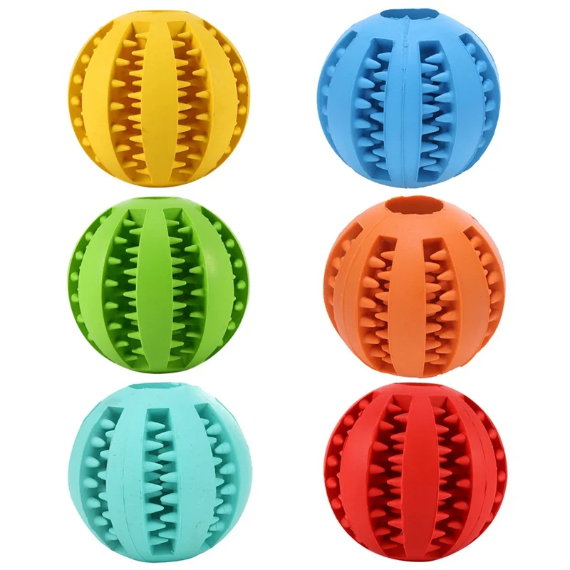 Интерактивные собак игрушка собака жевать шары прочные ПЭТ резиновый упругий шарик для маленьких собак к выпуску Давление