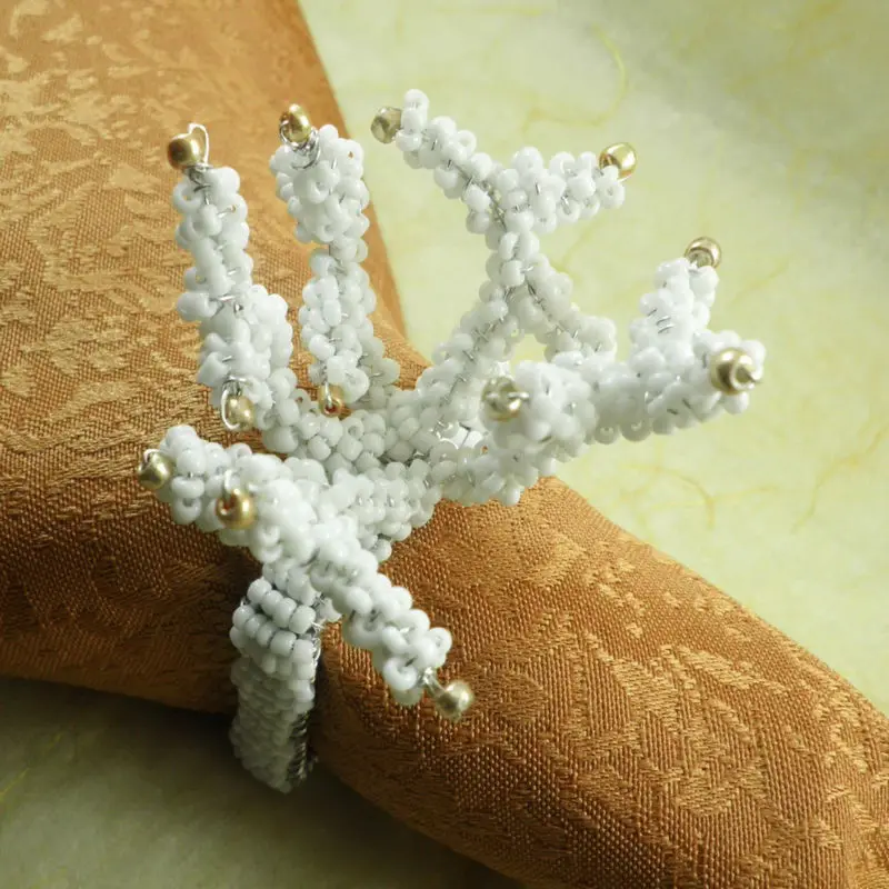 

white coral napkin ring, wholesale cheap napkin holder