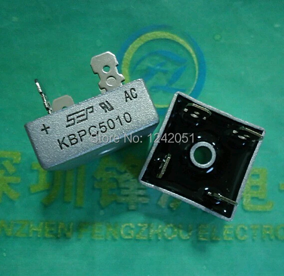 

10PCS 50A 1000V Metal Case Bridge Rectifier KBPC5010 KBPC3510