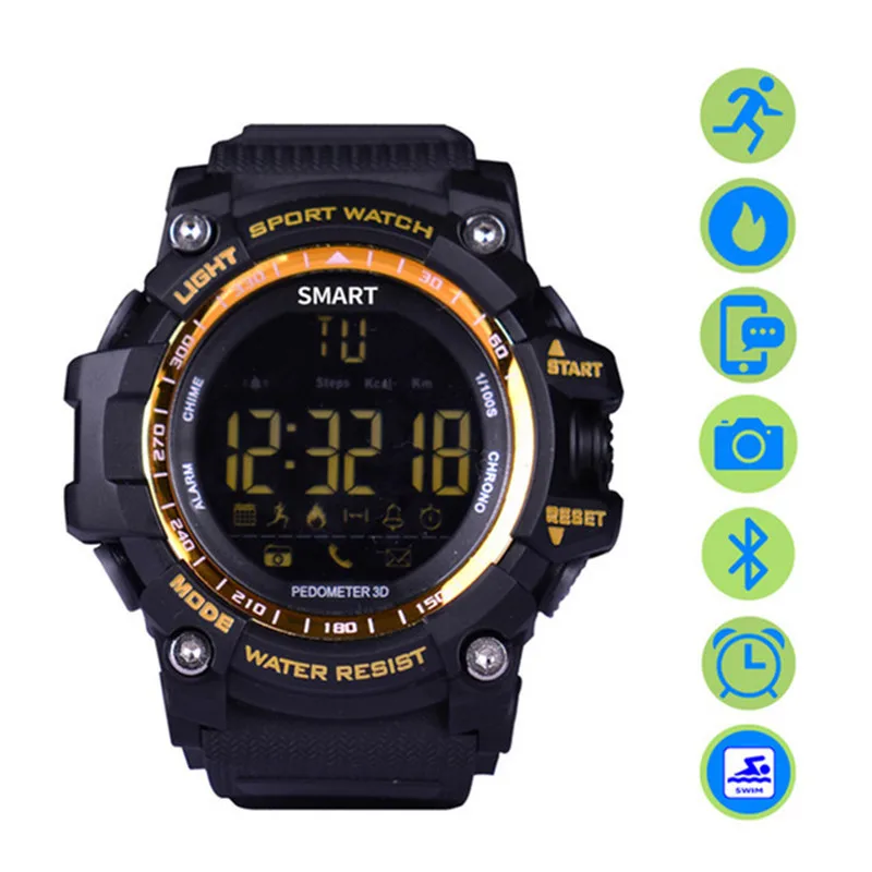 

Smart Sports Watch 5ATM Waterproof Bluetooth 4.0 No Need To Charge Top Sport Watch Men Woman Digital Watches Watch Led Good