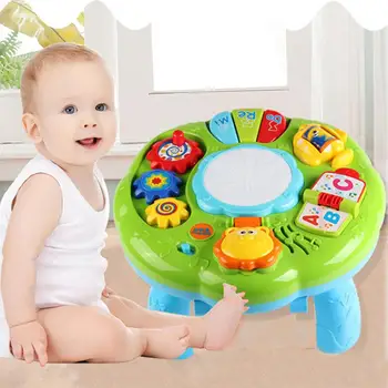 

Toy Music Study Table Children's Early Education Development Activities Toys Electronic Educational Toys With Music Lighting
