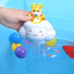 Детские ванны игрушки для ванной олень облако воды спрей пластиковые игрушки раннее образование интеллект принадлежности для душа Прямая
