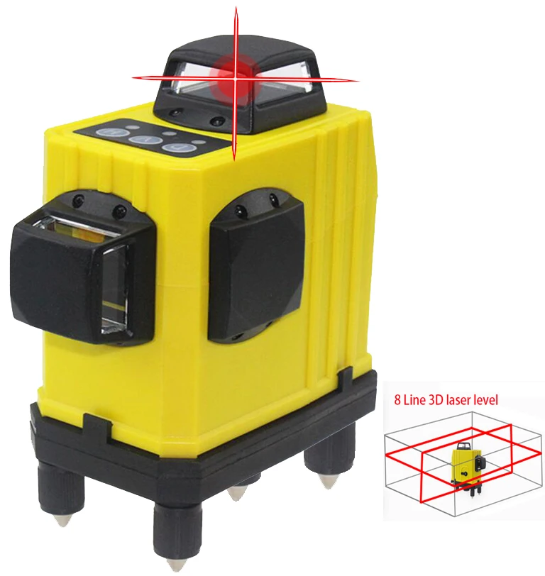 8 line laser level Vertical And Horizontal Self leveling Cross Line 3D