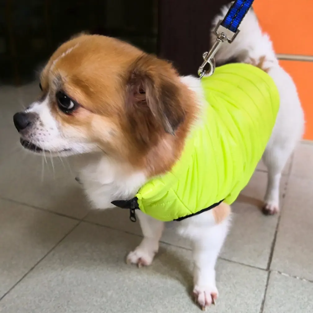 Водонепроницаемый Зимний комбинезон стиль собака зимняя одежда четыре ноги толстое теплое пальто для собак с тяговым отверстием