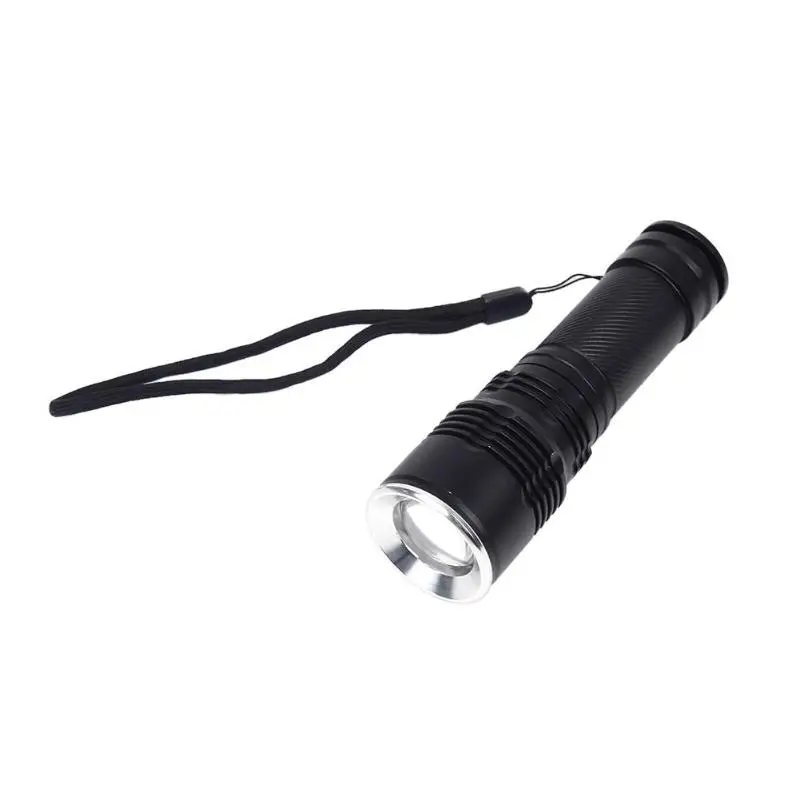 

Telescopic Zoom Ultra Bright T6 LED Flashlight 5 Modes Long Range Torch 26650 Lantern camping cycle