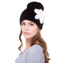 Роскошные ручной работы осень зима женские настоящие шапочки с мехом норки шапки женские теплые шапки VF5056