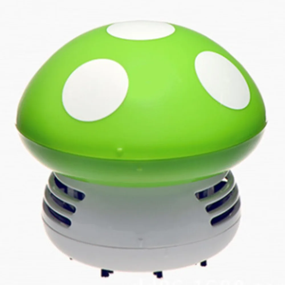 

Creative Cute Mini Mushroom Shaped Vacuum Cleaner Portable Corner Desk Table Dust Cleaner For Car Home Computer Sweeper
