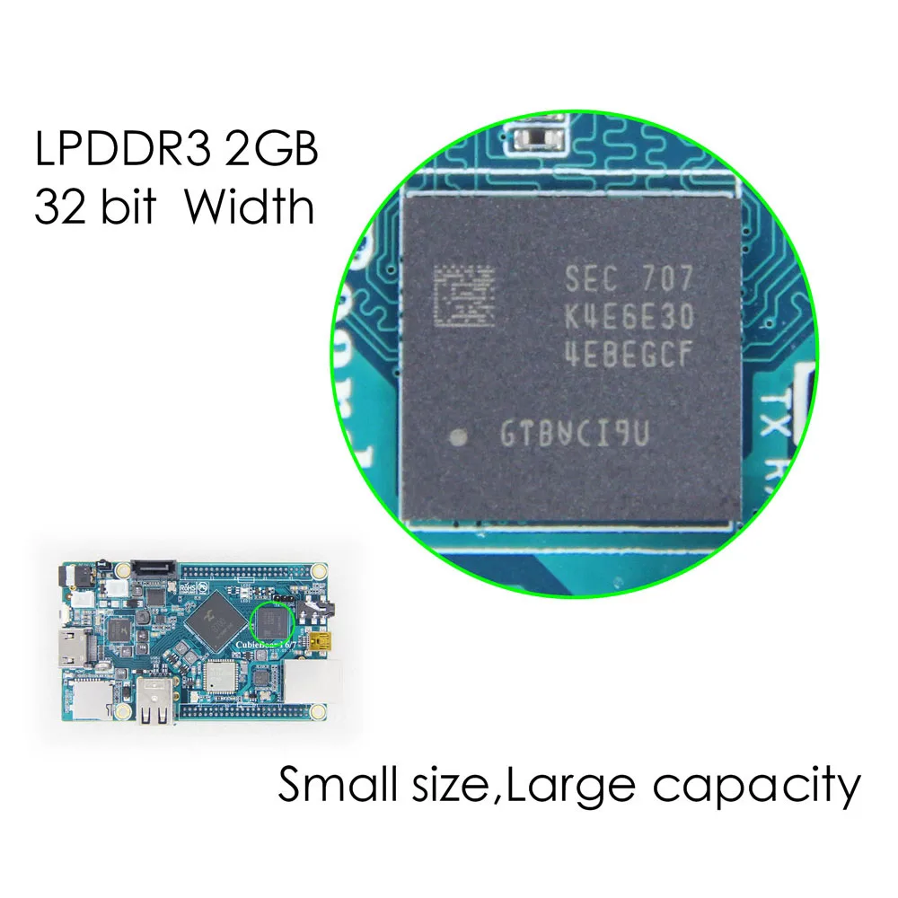 Cubieboard7 действия SOC S700 ARM четырехъядерный процессор 2G LP DDR3 8G eMMC макетная