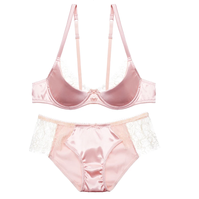 2017 New Lingerie Underwear Bras Lace Cups Thin Set Ajusted Pink Black Red Brassiere Panties For Elegant Women 2017 New Lingerie Underwear Bras Lace Cups Thin Set Ajusted Pink Black Red Brassiere Panties For Elegant Women