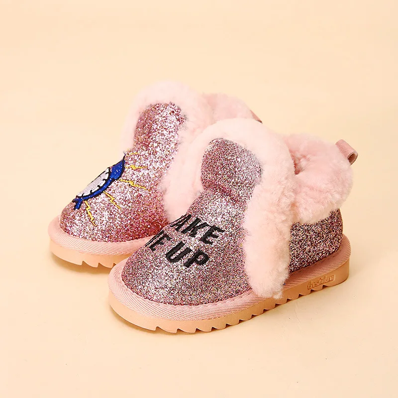Buy 4COLOR Girls Winter Boots Kids Snow Boots Bling