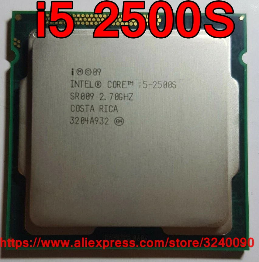 MAO YEYE Intel Core i5 2500S 2.7GHz Quad-Core 6M 5GT//s Processor SR009 Socket 1155 CPU
