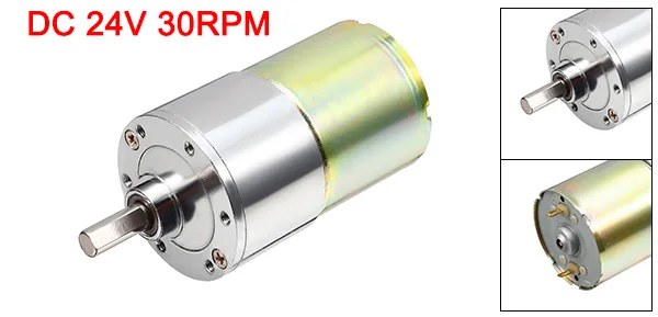 DC 24V 30RPM Micro Gear Box Motor Speed Reduction Gearbox Centric Output Shaft