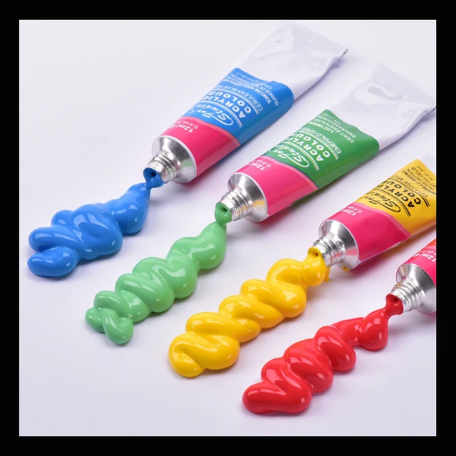 18 Couleurs 12 Ml Peinture Acrylique Ensemble Couleur Nail Glass Art
