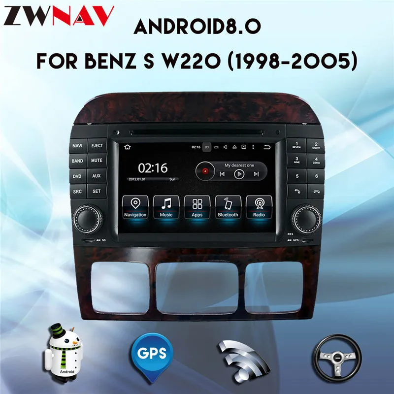 Clearance Octa 8 core Android 8.0 Head unit For Mercedes Benz S W220 1998-2005 2din Car multmedia DVD Player Radio GPS Navigation stereo 8