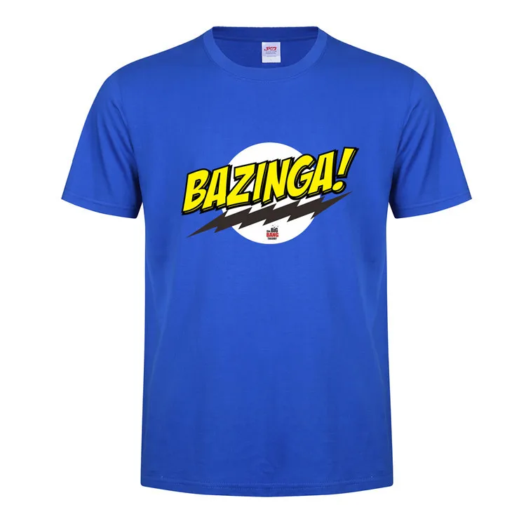 FUYBILL модная новая стильная мужская футболка Bazinga, летняя футболка с коротким рукавом с теорией большого взрыва, хлопковая футболка Шелдон, Мужская футболка, топы