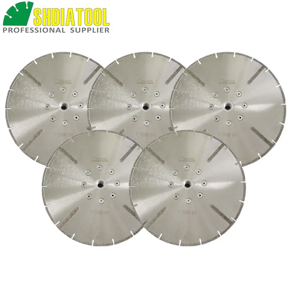 9/" Granit Marbre 230 mm renforcé Disques diamant avec bride de meulage Lames