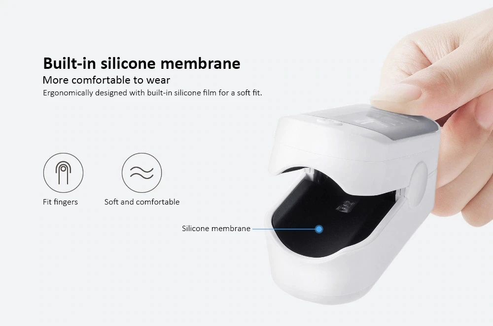 Oiginal xiaomi Yuwell YX305 YX303 Digital Fingertip Pulse Oximeter OLED screen Care for health High-speed sensor Auto power off (5)