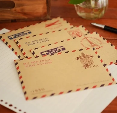 

50 pcs/lot Mini Black White Craft Paper Small Envelopes Vintage European Style Envelope For Card Scrapbooking Gift 96*73mm