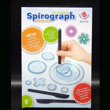 

Spirograph Drawing toys set 20 Accessories Creative Draw Spiral Design Interlocking Gears & Wheels,Creative Drawing For children