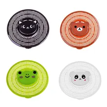 Bathroom Accessories Creative Cartoon Portable Floor Drain Hair Filter Bathroom Sink Strainer Hair Catcher Kitchen Cleaning Tool