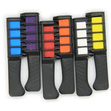 Брендовые 1 шт., временные расчески для окрашивания волос, модный дизайн, белые, синие мелки, цвет волос, тушь для ресниц, крем, одноразовые для волос, цвет меловой инструмент