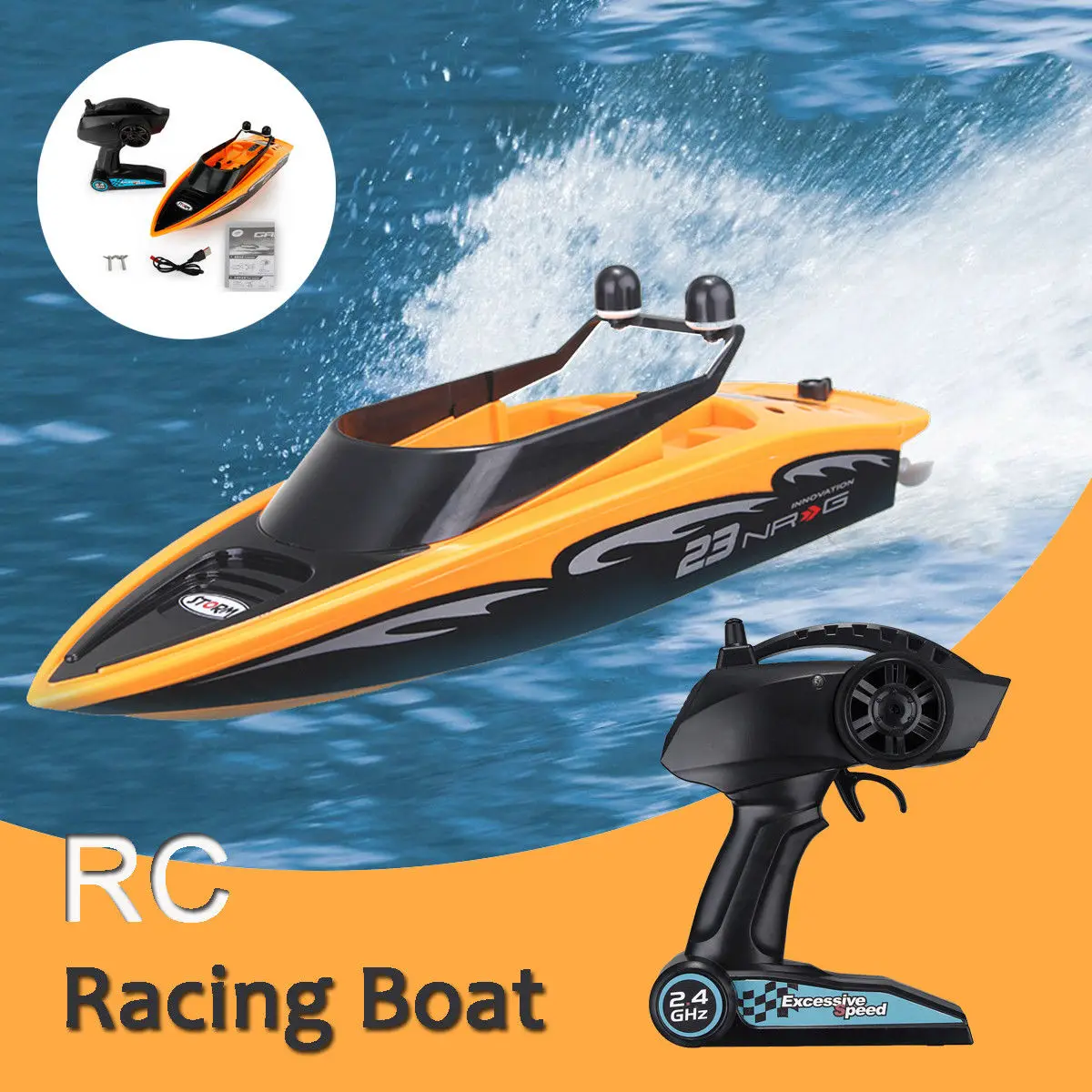 RC قارب 2.4 GHZ 4 قناة عالية السرعة 30 km/h راديو التحكم عن بعد RC سباق القوارب الكهربائية اللعب RC اللعب للأطفال هدايا RC قارب 2.4 GHZ 4 قناة عالية السرعة 30 km/h راديو التحكم عن بعد RC سباق القوارب الكهربائية اللعب RC اللعب للأطفال هدايا