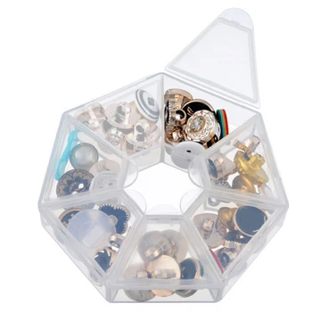 

New Portable 7 grid seal Storage Cases Clip Holder Box Container