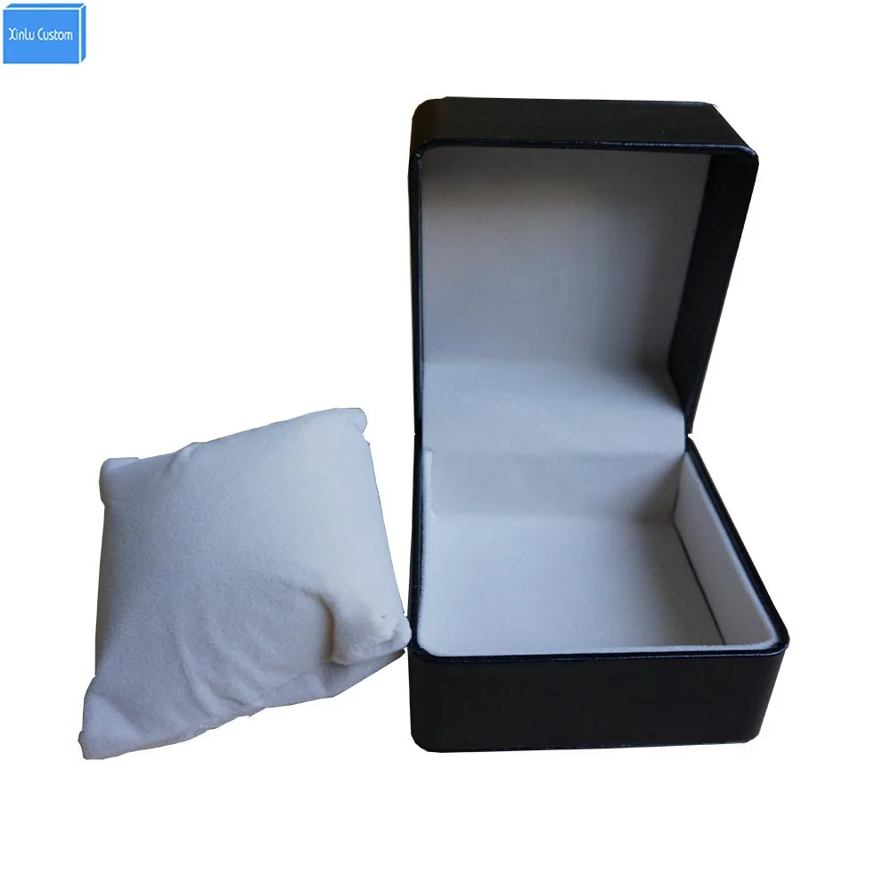 Black Leather Sew Box Printting Service Custom Storage Package Cases Organizer Promote Event Gift Boxes OEM China Factory | Наручные часы