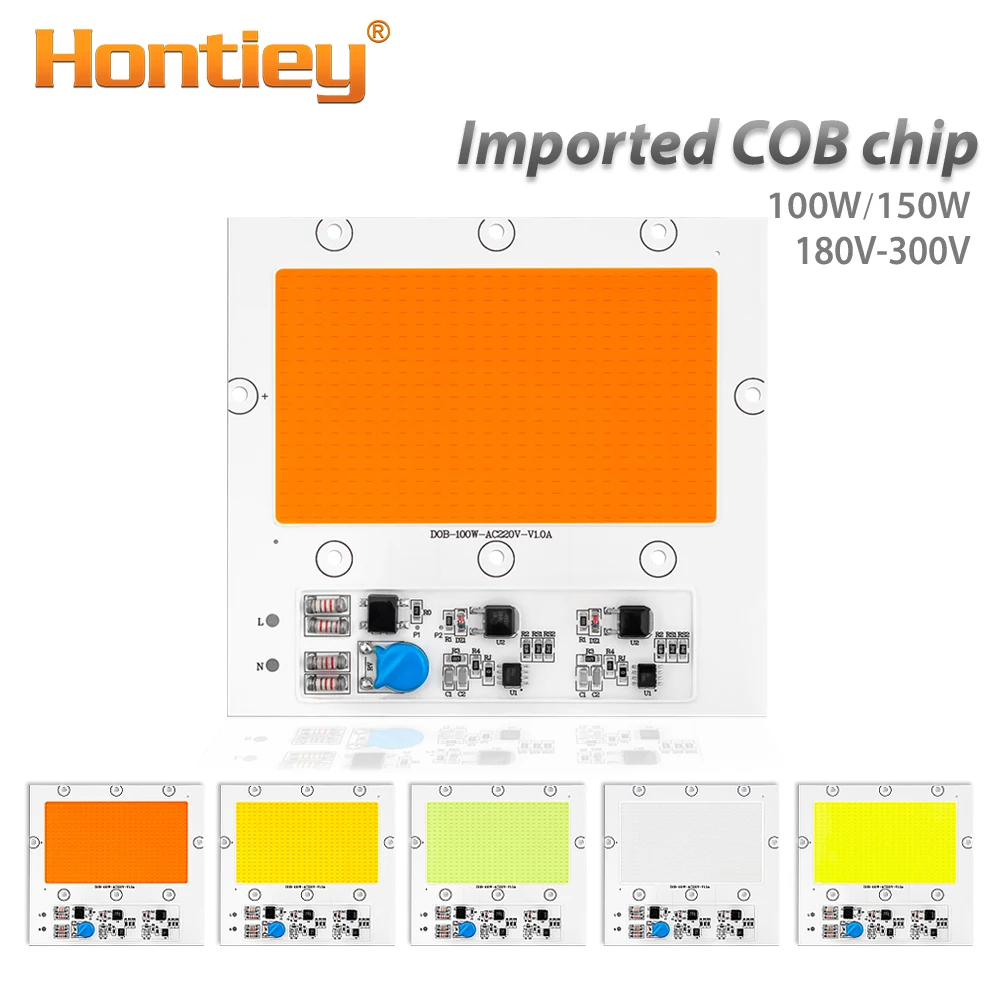 Hontiey светодиодный 150 Вт COB флип лампочка матрица умный IC водонепроницаемый AC 180 в 300