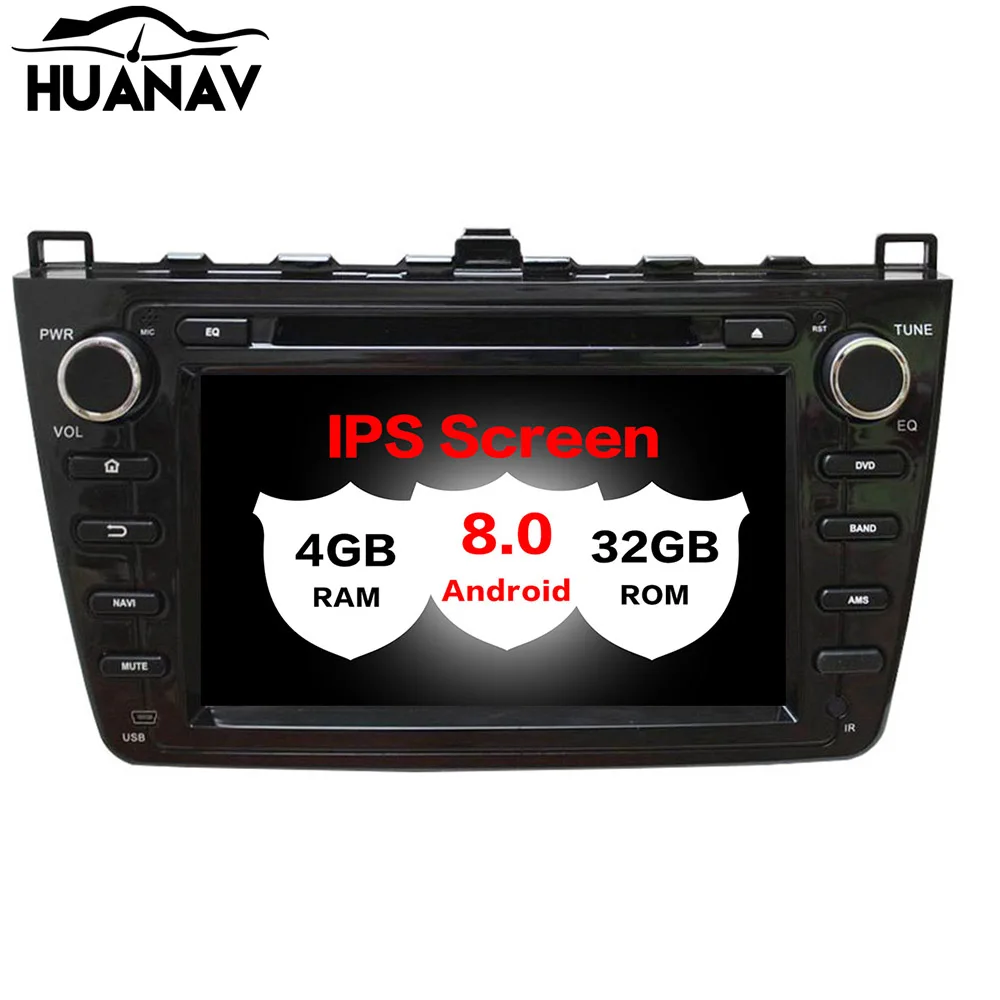 Автомагнитола на Android 8 0 с GPS навигацией без DVD плеера для Mazda 6 Atenza 2008 2012 аудиоплеер