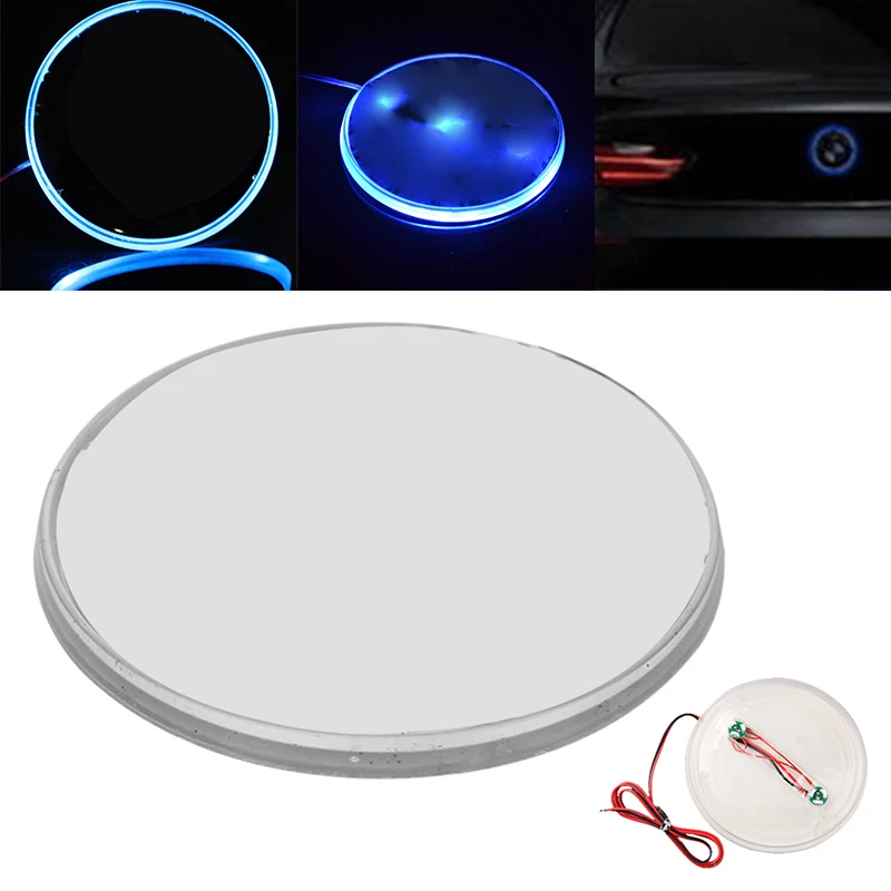 Blue 82mm Emblem Badge Logo Sticker LED Background Light for BMW 3 5 7 Series New