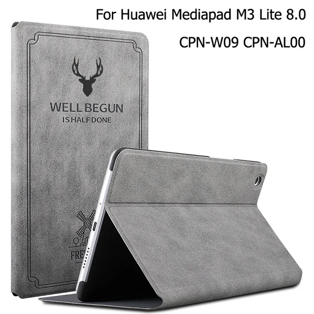 Для Huawei MediaPad M3 lite 8 0 CPN-W09 CPN-AL00 откидной Чехол с функцией автоматического