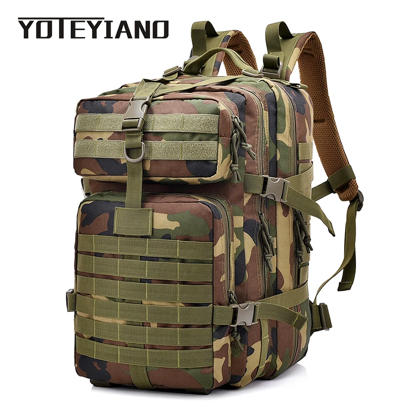 

YOTEYIANO 40L Backpack Military Assault Pack Molle System Waterproof 900D Oxford Rucksack for Mens New Fashion