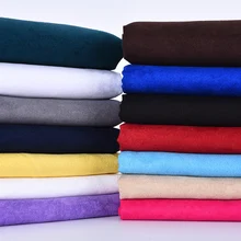 150 см* 50 см искусственная замша ткань мягкая полиэстерная искусственная замша ткань черный белый синий розовый красный хаки дешевая ткань Tissus материал базин