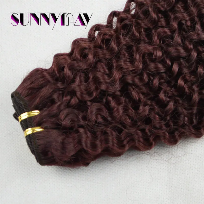 

8A Grade Brazilian Kinky Curly Bundles Human Virgin Hair 100g 99J Sunnymay Human Hair Extension Kingly Curly Weft