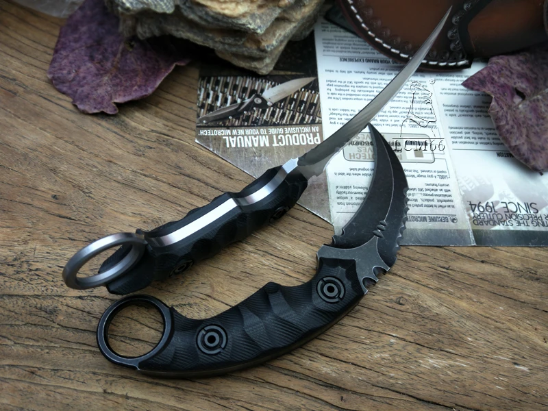 LCM66 тактика karambit Скорпион коготь нож открытый кемпинг джунгли выживания битва Фиксированным Лезвием Охотничьи ножи инструмент самообороны