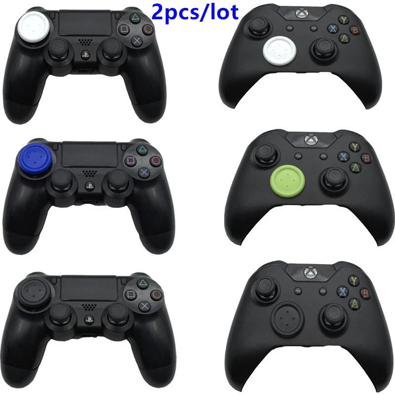 Xbox one slim elite ps4  proコントローラー用の取り外し可能なdpad方向キーキャップカバー大型psフラットdパッドクロスボタン2個